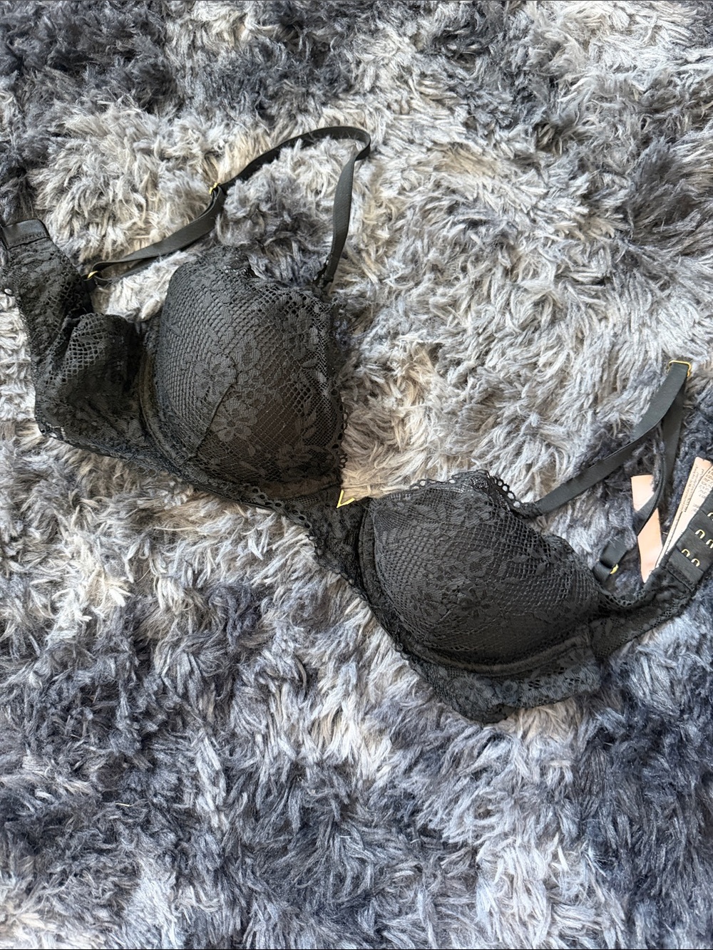 Black Lace Underwire Bra